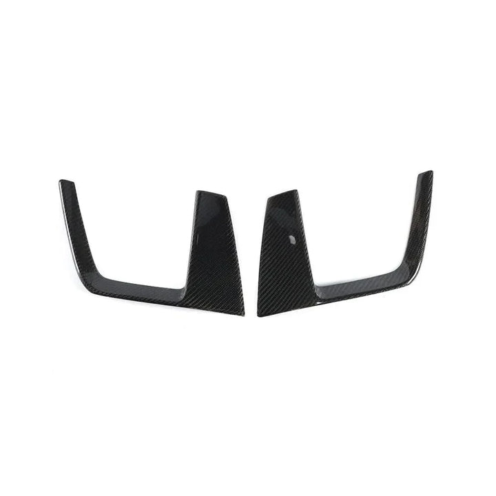 Audi A4 B9 S-Line / S4 B9 (2017-2019) Carbon Fiber Front Fog Vent Trims – 2PC B Style Accent Kit