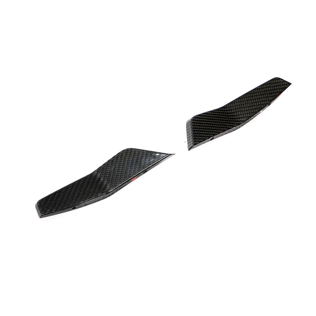 Audi RS7 Sportback 4-Door Dry Carbon Fiber ABT-Style Front Bumper Canards 2020 - 2021