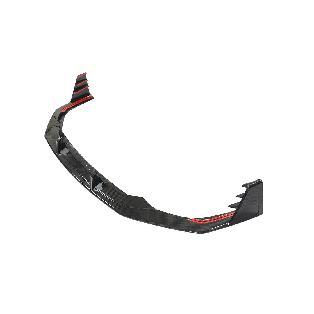 Audi RS7 C8 Sportback 4-Door Pre-Preg Dry Carbon Fiber Front Bumper Diffuser Lip Set 2019 - 2021