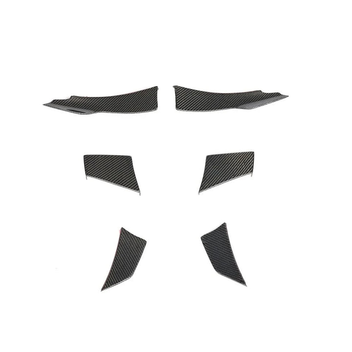 Performance Carbon Fiber Front Canards Bumper Fins for BMW F80 M3 & F82 F83 M4 2014-2020