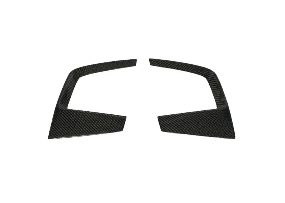 Audi A4 B9 S-Line / S4 B9 (2017-2019) Carbon Fiber Front Fog Vent Trims – 2PC B Style Accent Kit
