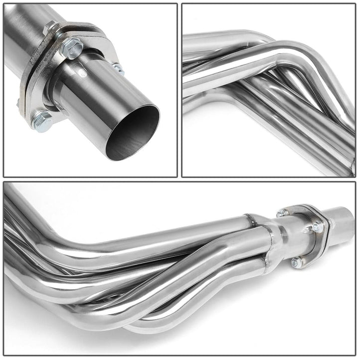 80-82 Ford F-150 F-250 F-350 5.8L 6.6L V8 Long Tube Header Stainless Steel