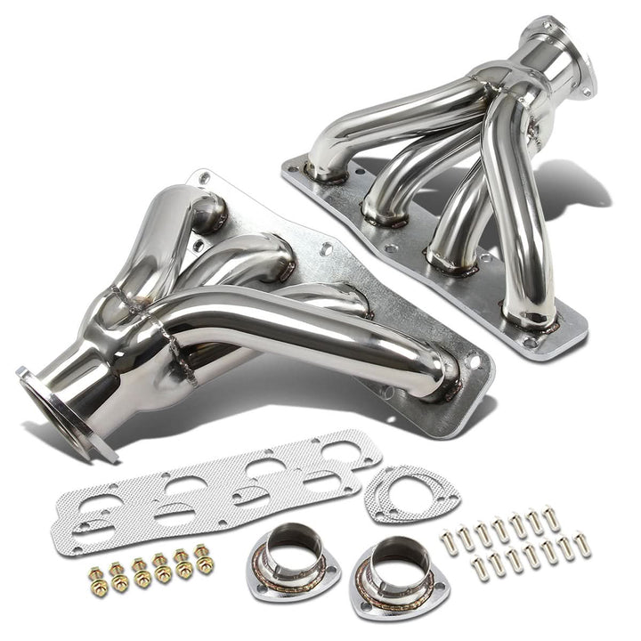 1951-1958 Dodge D-501 Hemi V8 Shorty Headers Stainless Steel