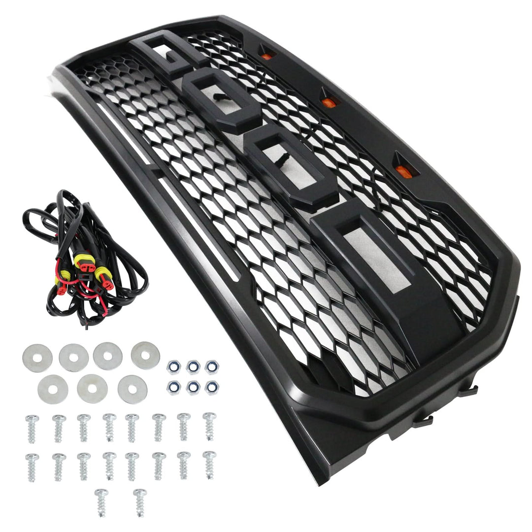 2015-2017 Ford F150 R Front Bumper Hood Mesh LED Grille Replacement
