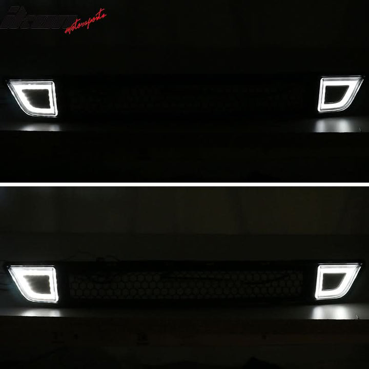 2015-2017 Ford Mustang Front Lower Grille With Smoked DRL LED Light