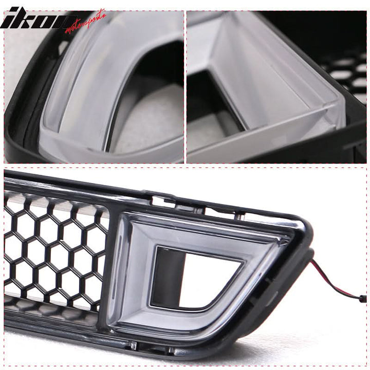 2015-2017 Ford Mustang IKON Front Lower Grill Mesh Grille With Light