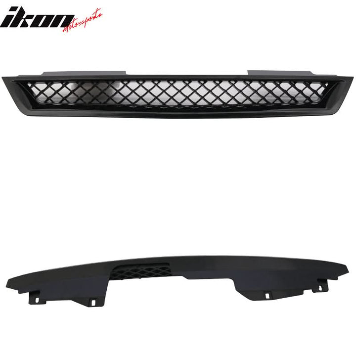 1994-1997 Honda Accord T-R Unpainted Front Hood Mesh Grill Grille ABS