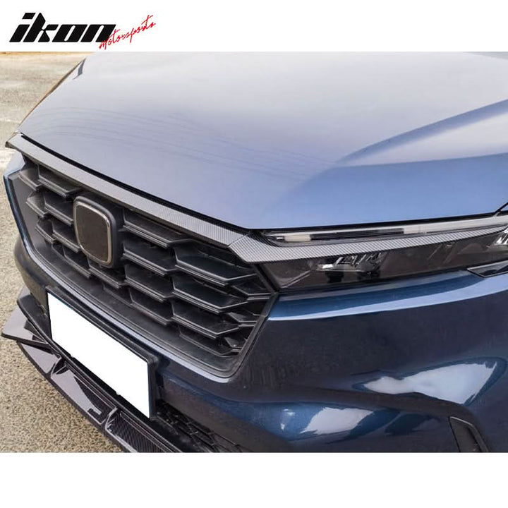 2023-2025 Honda CR-V Carbon Fiber Print Front Bumper Grille Cover Trim