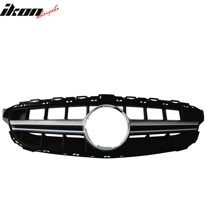 2015-2018 Benz W205 C-Class Vertical AMG Style Silver Front Grille