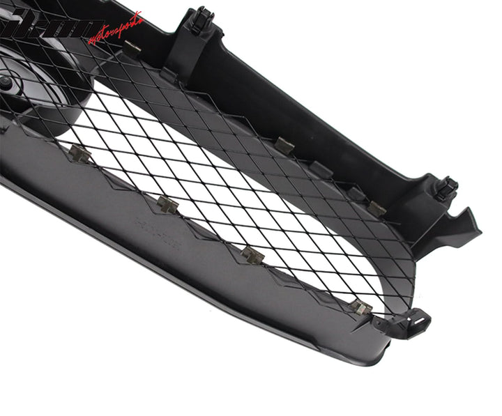 2004-2005 Subaru Impreza STI Style Front Bumper Grille Gloss Black ABS