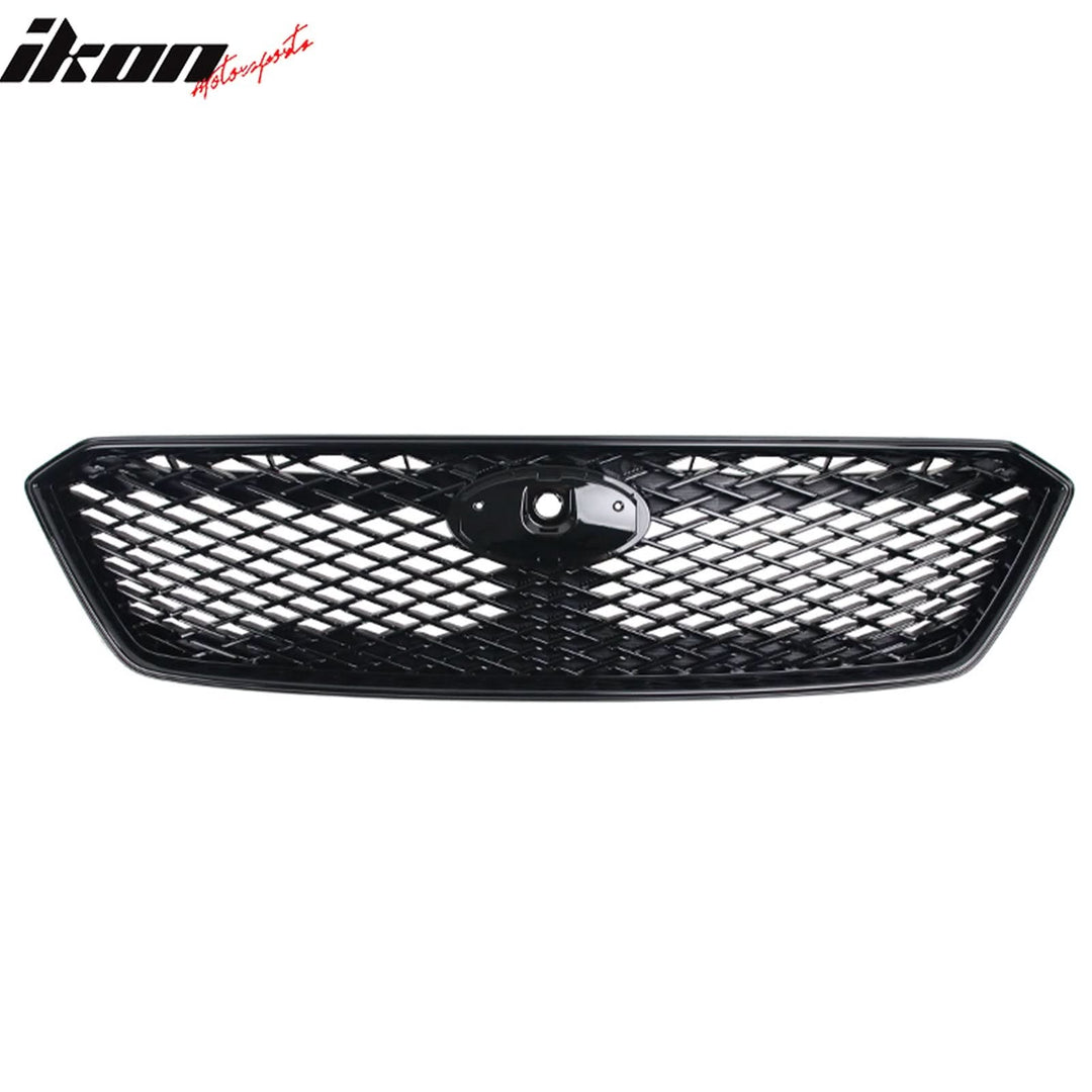2017-2019 Subaru Impreza Sport Front Bumper Grille Gloss Black ABS