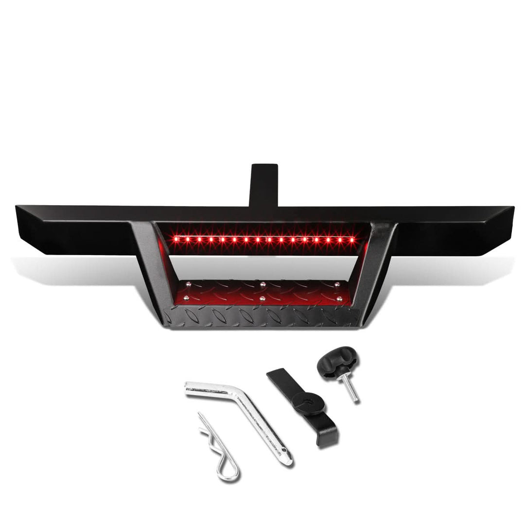 Universal 2" Receiver Hitch Step with LED Light