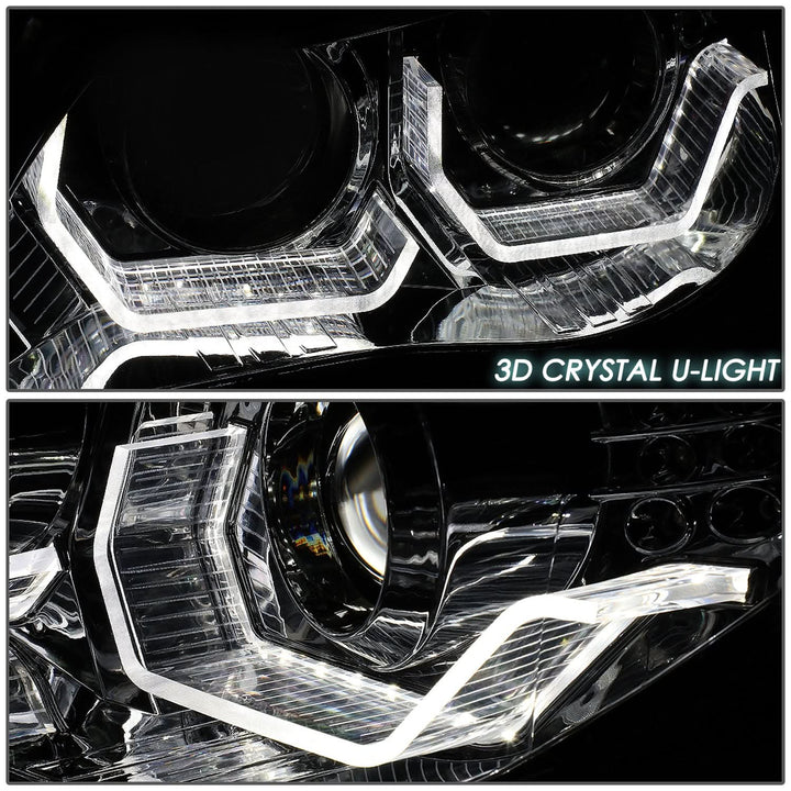 04-07 BMW 5 Series LED Headlights Chrome Housing H1/H7 Bulbs