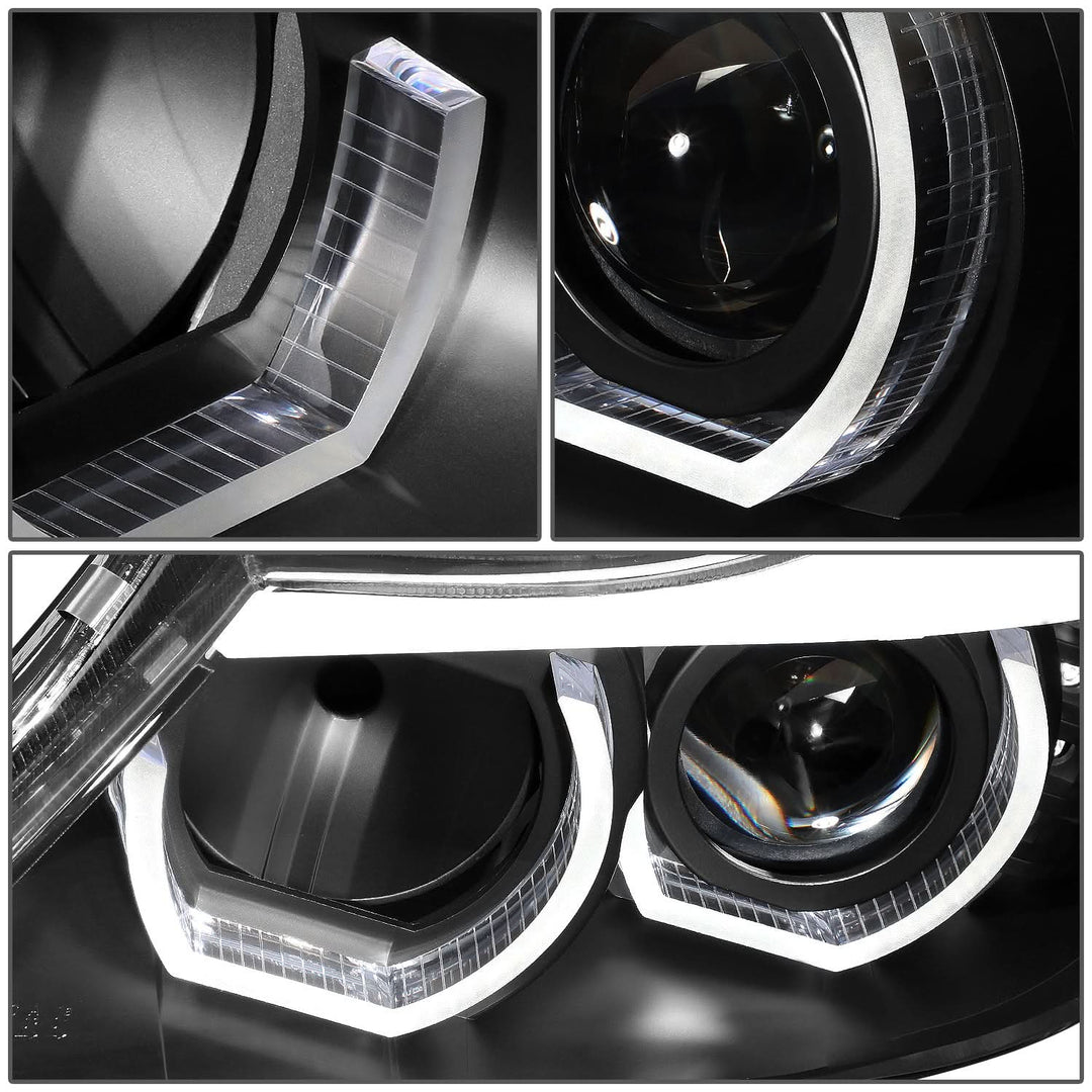 06-12 BMW 3-Series E90 3D Crystal Halo Projector Sequential Headlights
