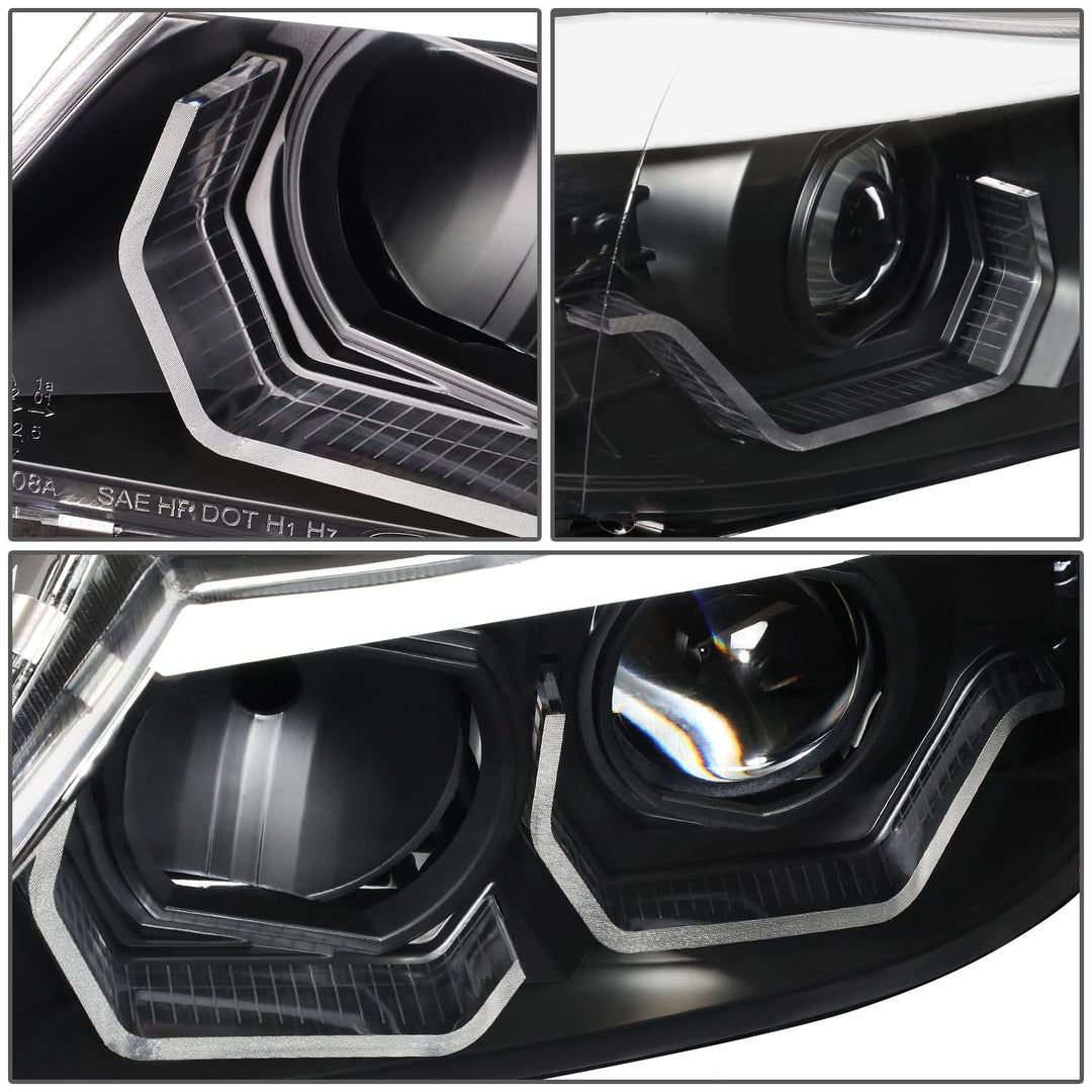 06-12 BMW 3-Series E90 3D Crystal Halo Projector Headlights
