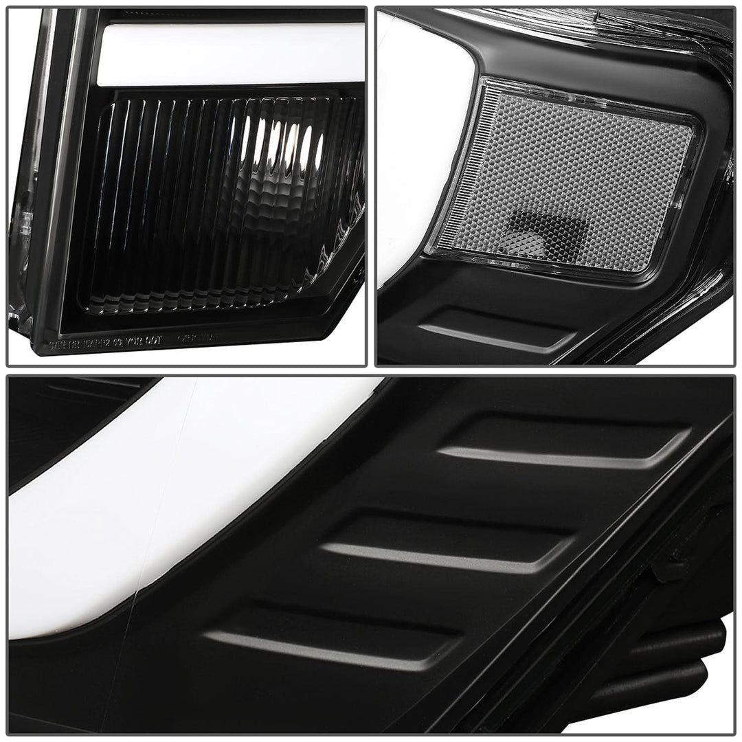 09-14 Ford F-150 3D LED Projector Headlights Black Housing