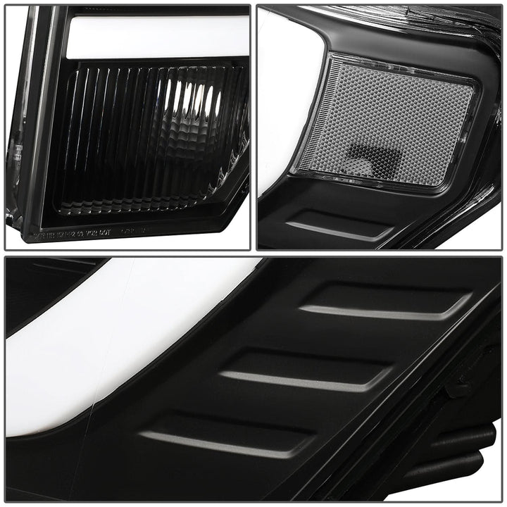09-14 Ford F-150 3D LED Projector Headlights Black Housing