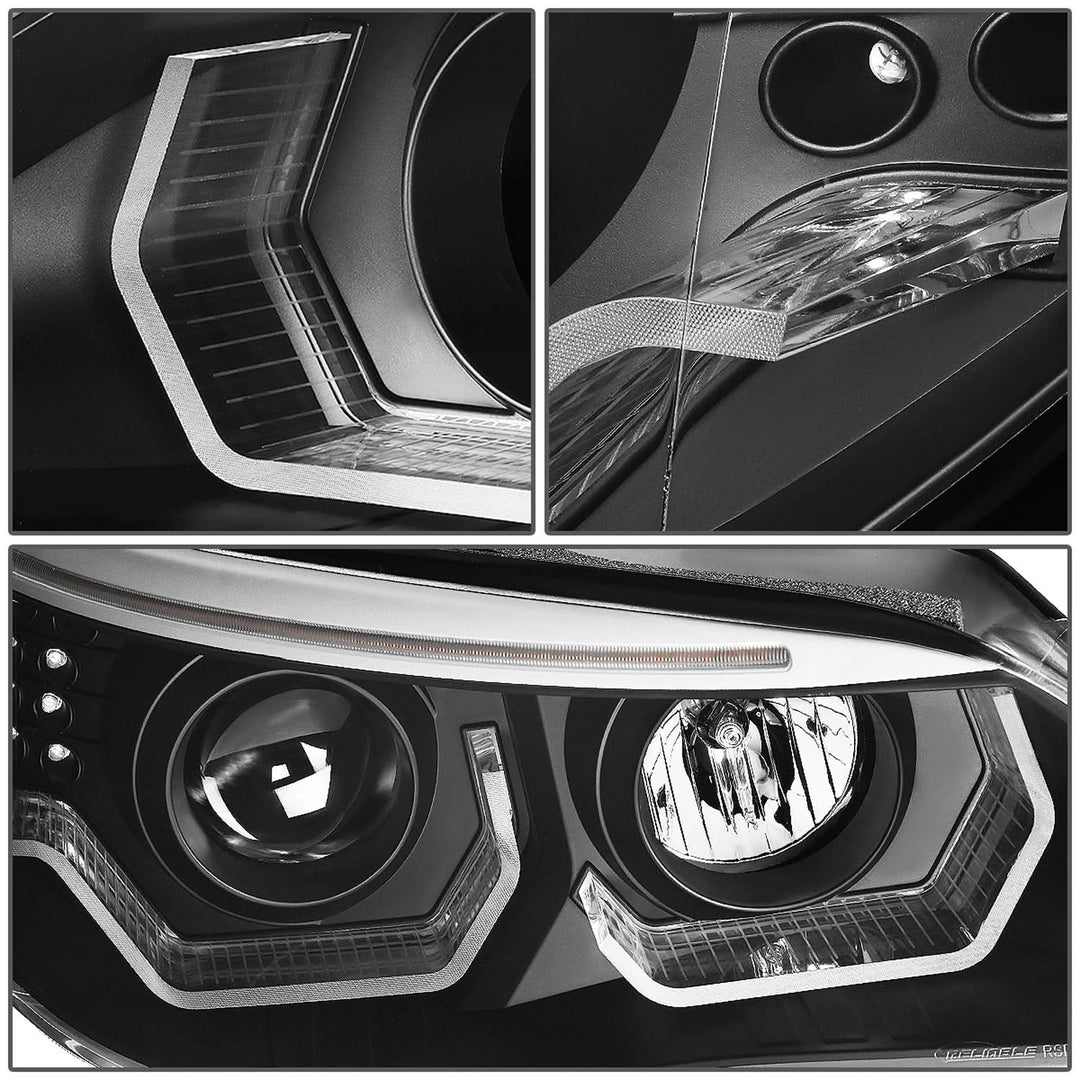 04-07 BMW 525i/530i/545i/550i 3D LED Projector Headlights Black