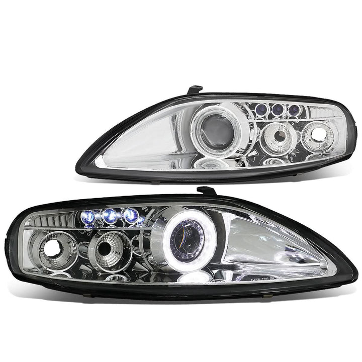 92-00 Lexus SC300/SC400 LED DRL Halo Projector Headlights Chrome