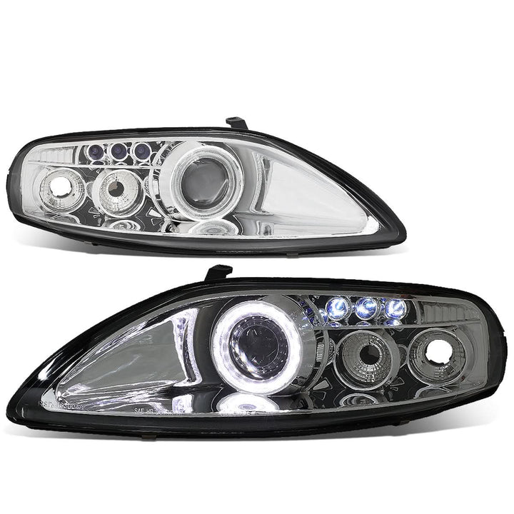92-00 Lexus SC300/SC400 LED DRL Halo Projector Headlights Chrome