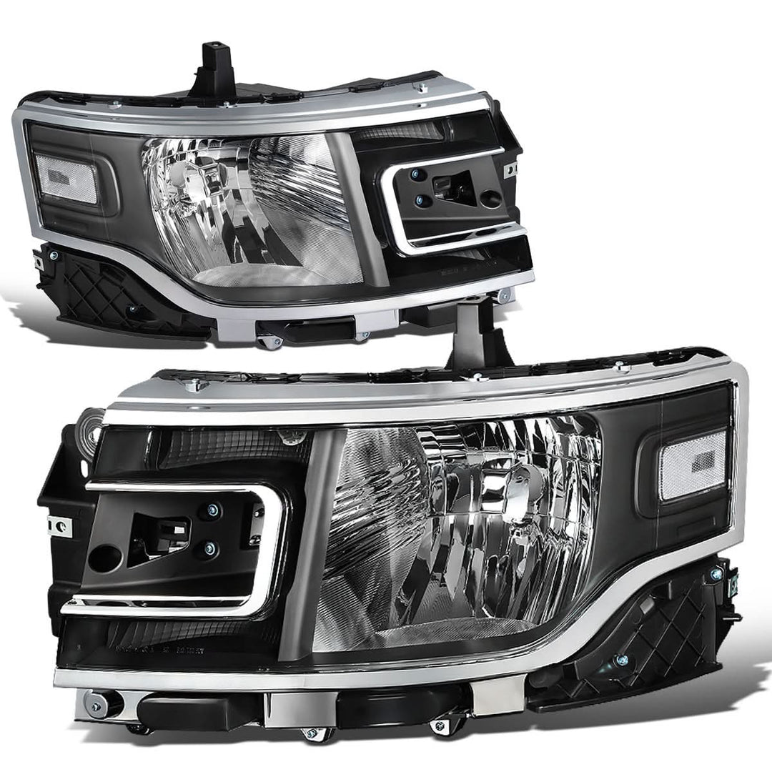 2013-2019 Ford Flex Black Housing Clear Corner Headlights