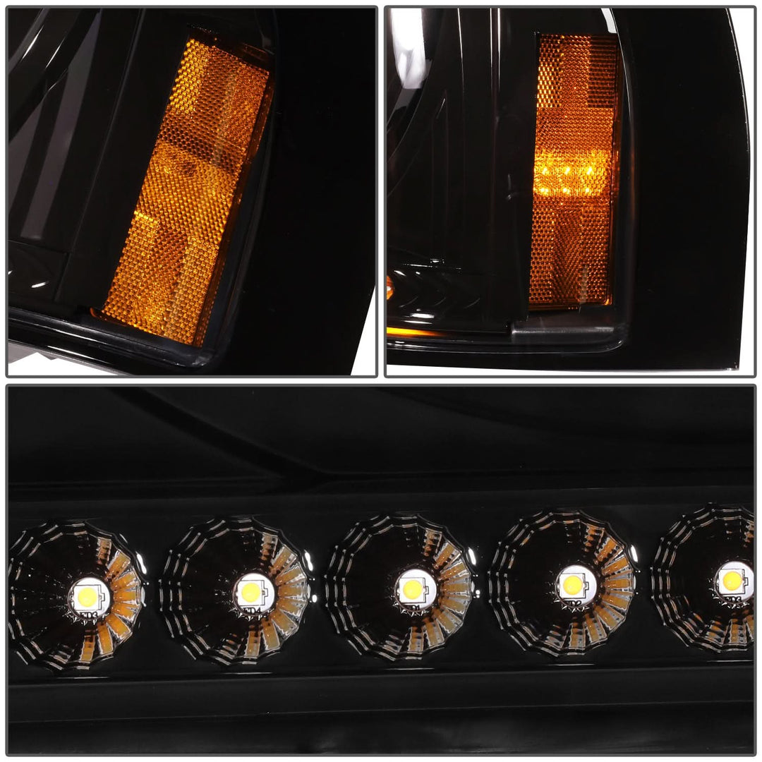 96-10 Freightliner Century Projector Headlights - Black