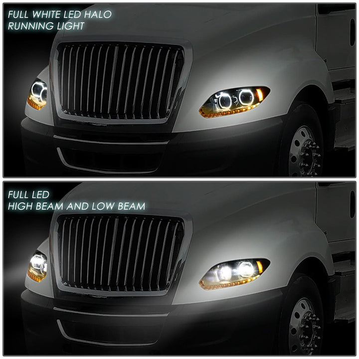 2017-2021 International Harvester LT625 Black Headlights
