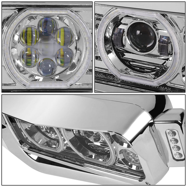 81-88 Peterbilt 359 / 87-07 379 / 08-21 389 LED Clear Headlights
