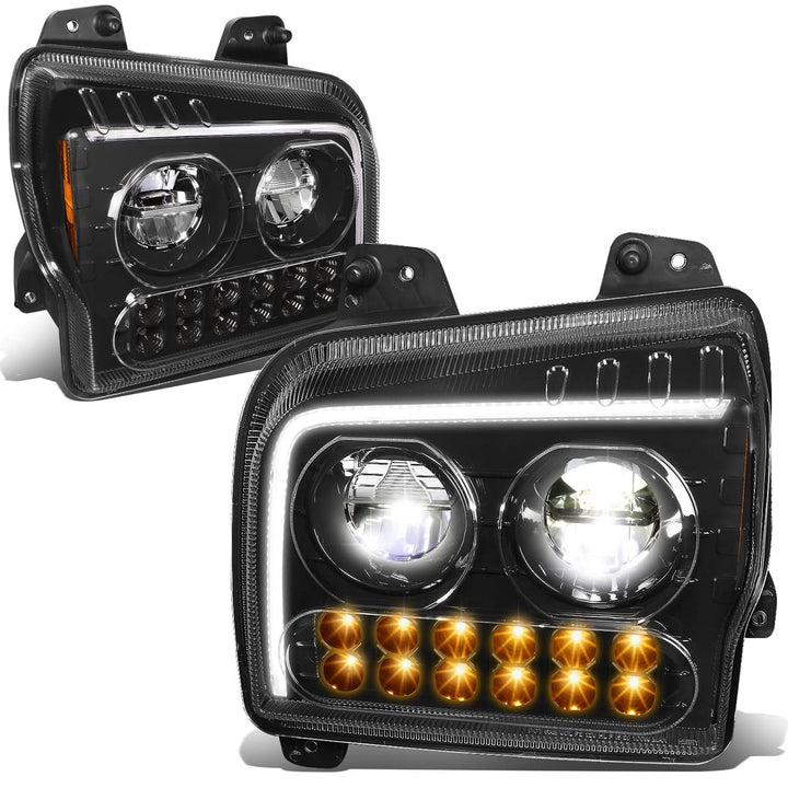 2019-2022 Kenworth W990 Black Headlights