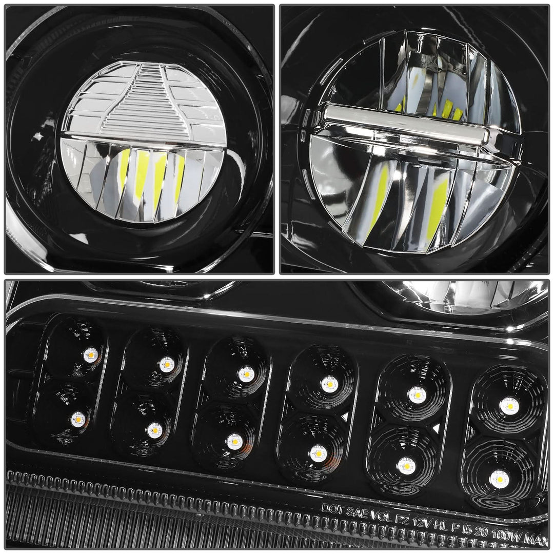 2019-2022 Kenworth W990 Black Headlights