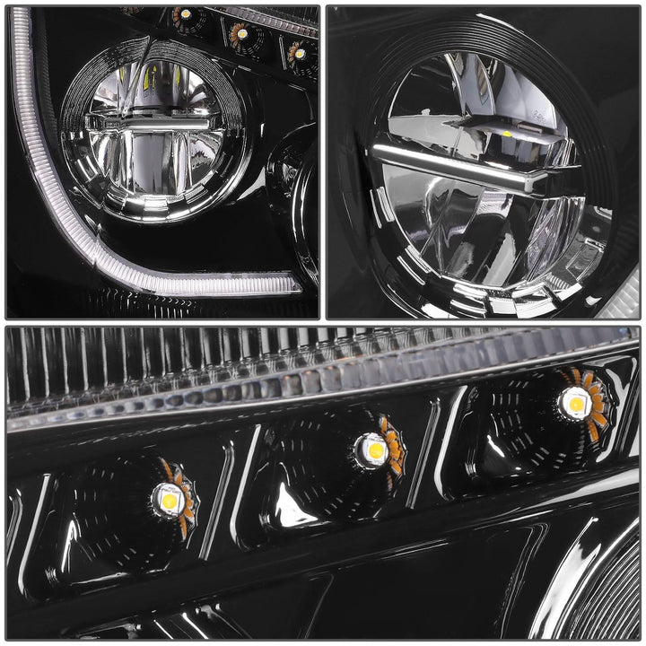 2013-2021 Kenworth T680 Black Headlights