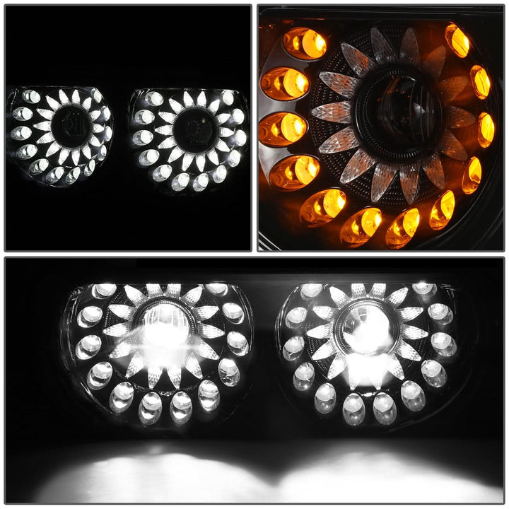 2008-2014 Dodge Challenger LED Headlights Black