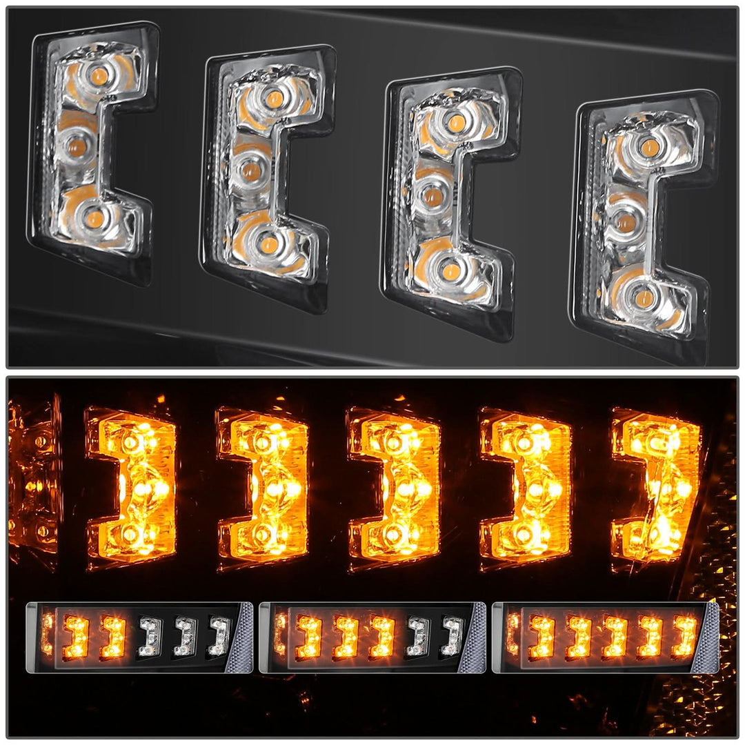 21-23 Ford F-150 LED Sequential Turn Signal Headlights Black