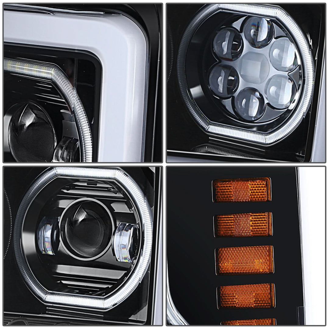 2017-2019 Ford F-250/F-350/F-450 Super Duty 3D Light Bar Headlights