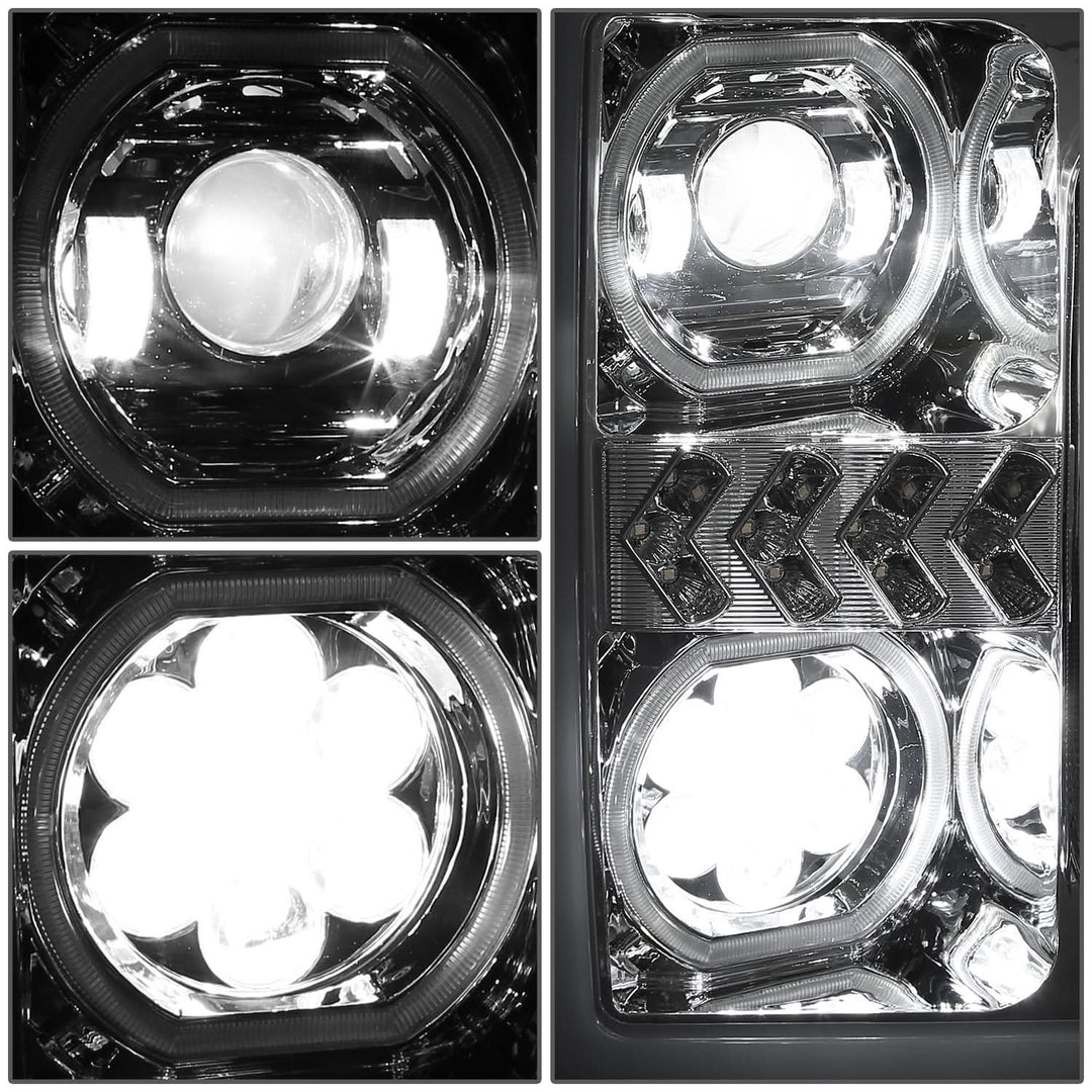 17-19 Ford F-250/F-350/F-450 Super Duty LED Headlights w/ Sequential Turn