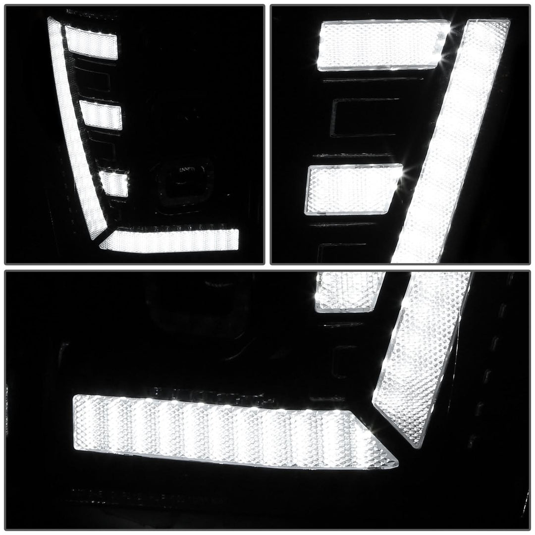 11-16 Ford F-250/350/450 Super Duty White 3D Light Bar Sequential Headlights