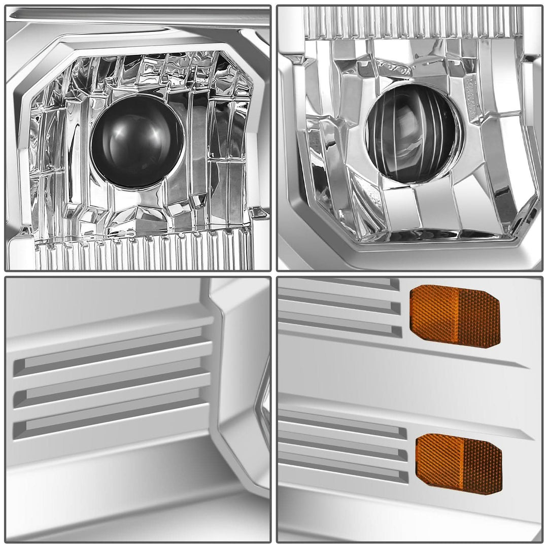 2018-2025 Mack Anthem Full LED Dual Projector Headlights Chrome