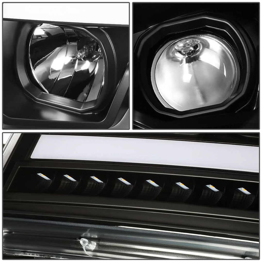07-14 Chevrolet Avalanche Tahoe Suburban LED DRL C-Bar Headlights