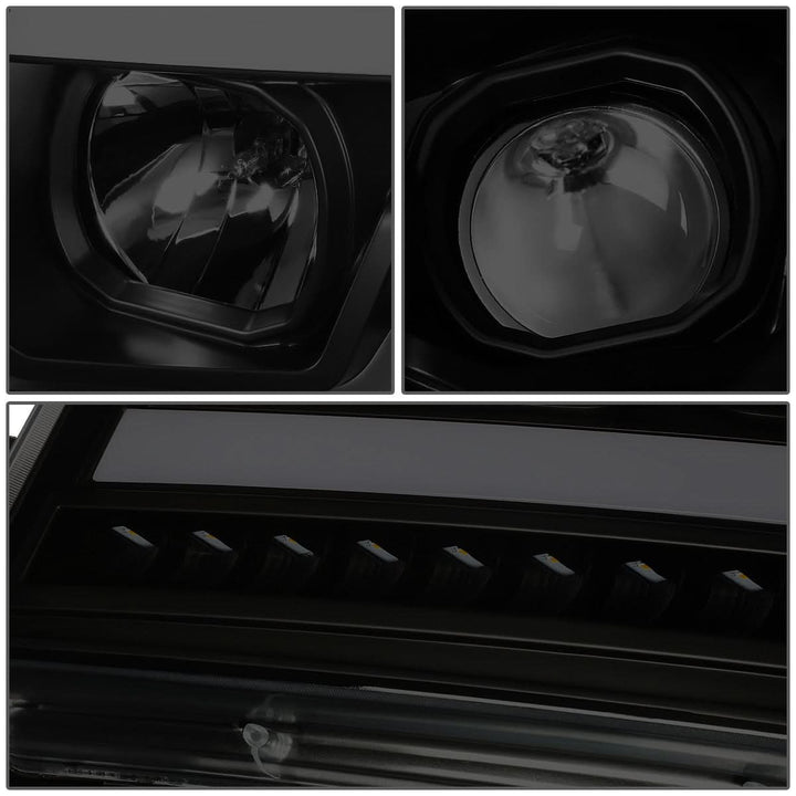 07-14 Chevy Avalanche Tahoe Suburban LED DRL C-Bar Headlights