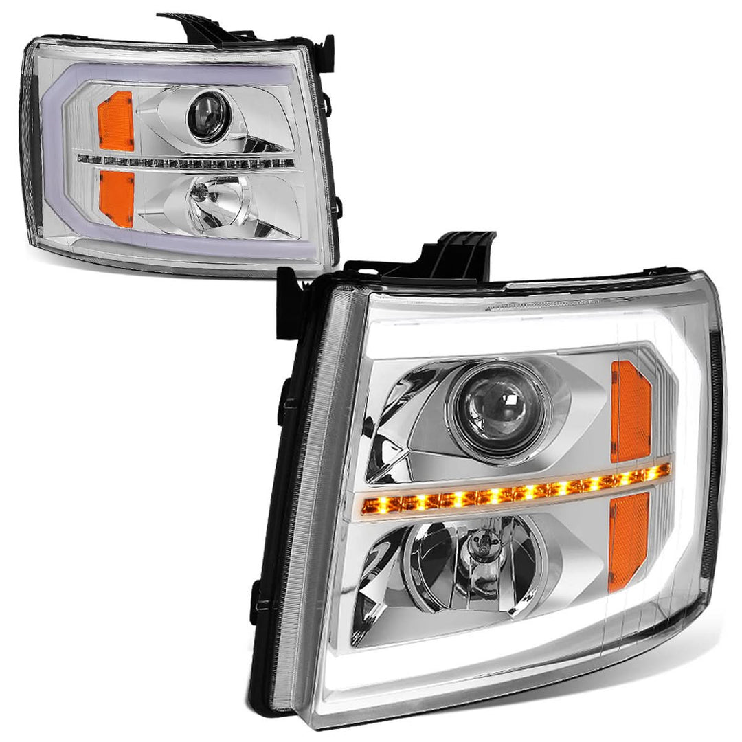 07-14 Chevrolet Silverado LED DRL Sequential Turn Signal Headlights