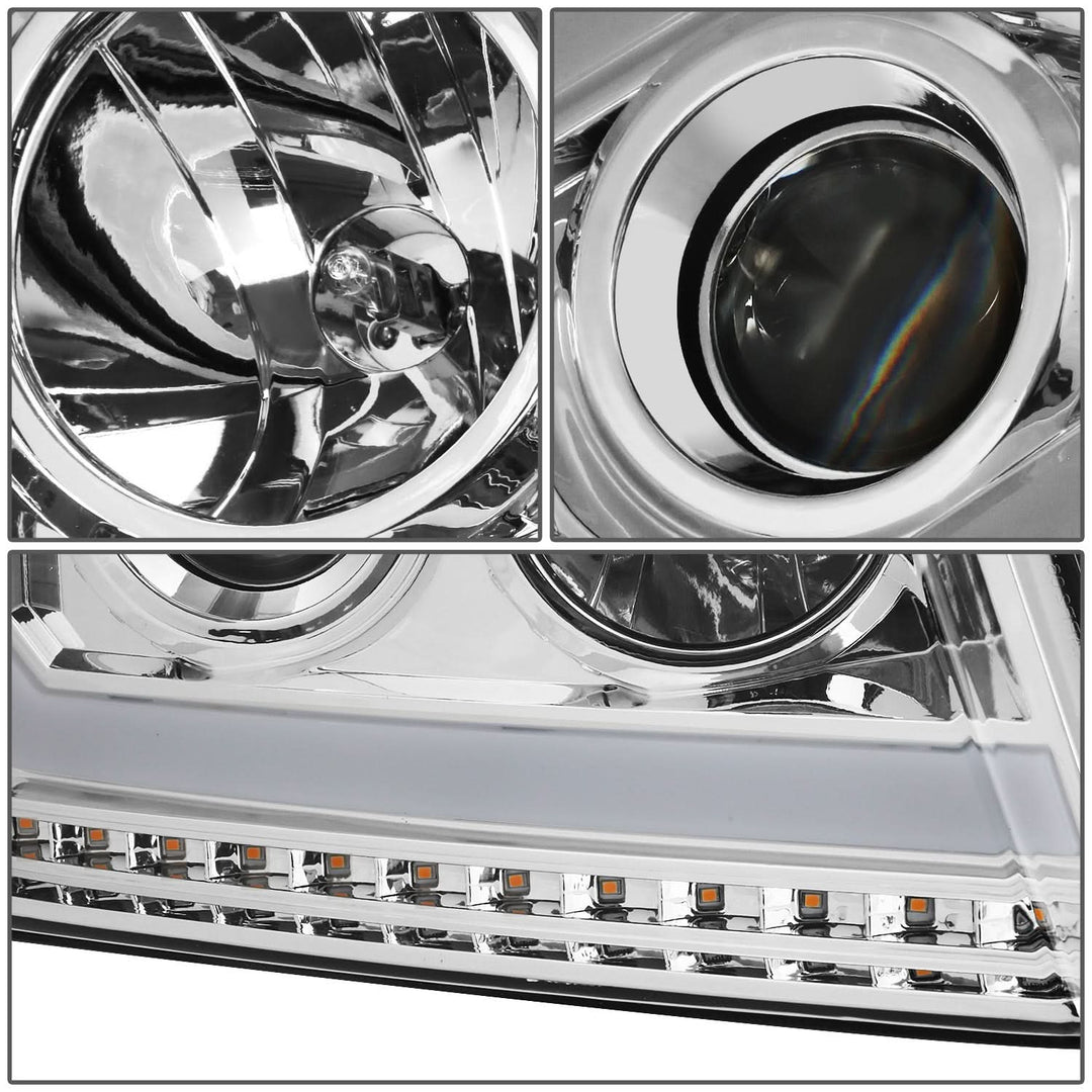 2004-2008 Ford F-150 LED DRL Projector Headlights with Sequential Turn Signal
