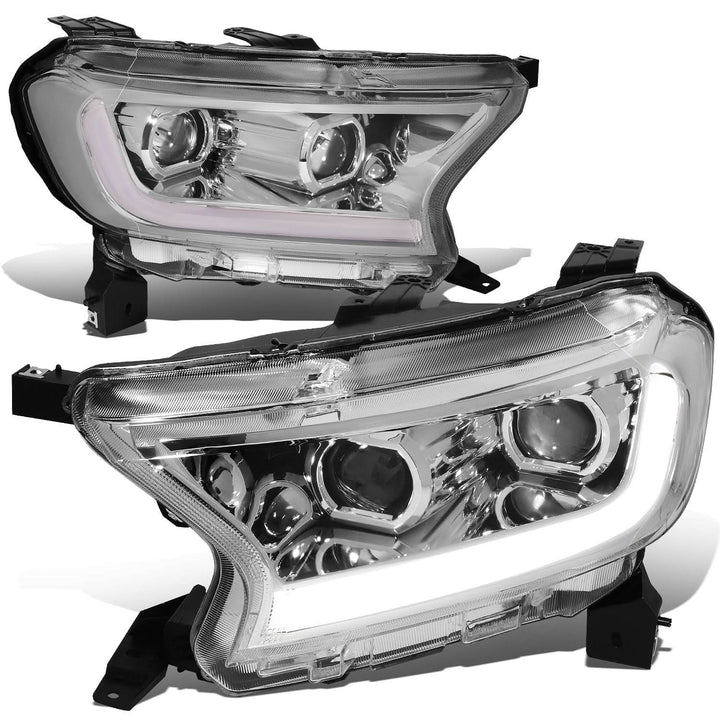 19-21 Ford Ranger Switchback Sequential LED DRL Headlights - Chrome