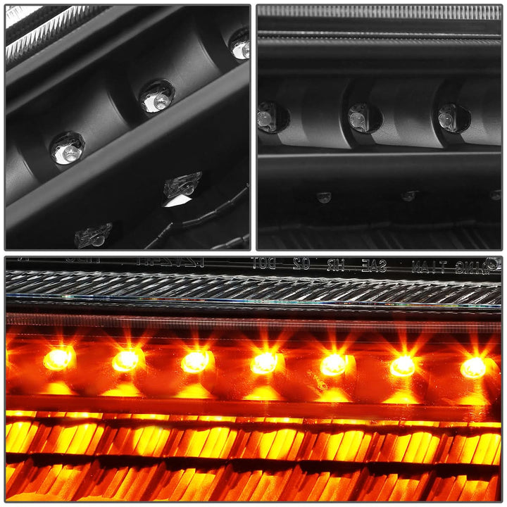 99-04 Ford F-250/F-350 00-04 Excursion LED DRL Headlights Black/Clear