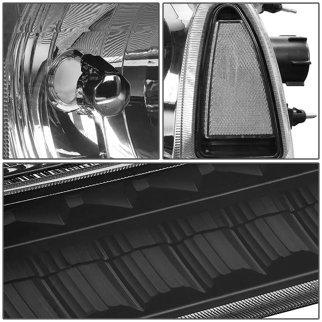 99-04 Ford F-250/F-350 00-04 Excursion LED DRL Headlights Black/Clear