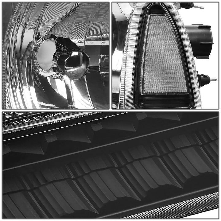 99-04 Ford F-250/F-350 00-04 Excursion LED DRL Headlights Black/Clear