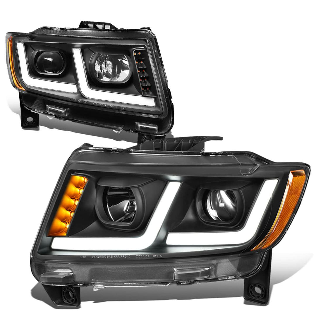 2011-2013 Jeep Grand Cherokee Projector Headlights - Black Housing