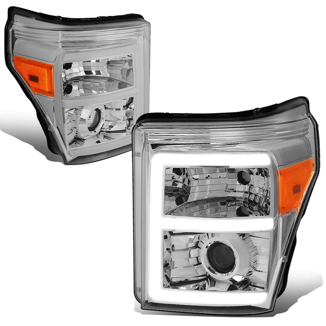 2011-2016 Ford F-250 F-350 F-450 F-550 LED Halo Projector Headlights