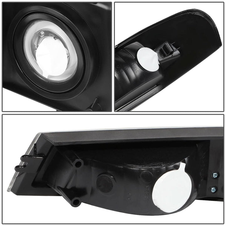 04-12 Chevrolet Colorado LED DRL Headlights - Black Housing