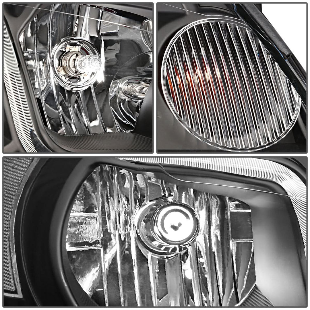 06-16 Chevrolet Impala/Monte Carlo LED DRL Headlights - Black/Clear
