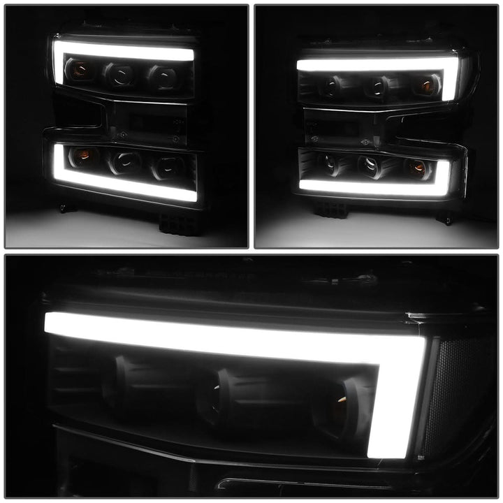 2019-2022 Chevrolet Silverado 1500 LED DRL Quad Projector Headlights